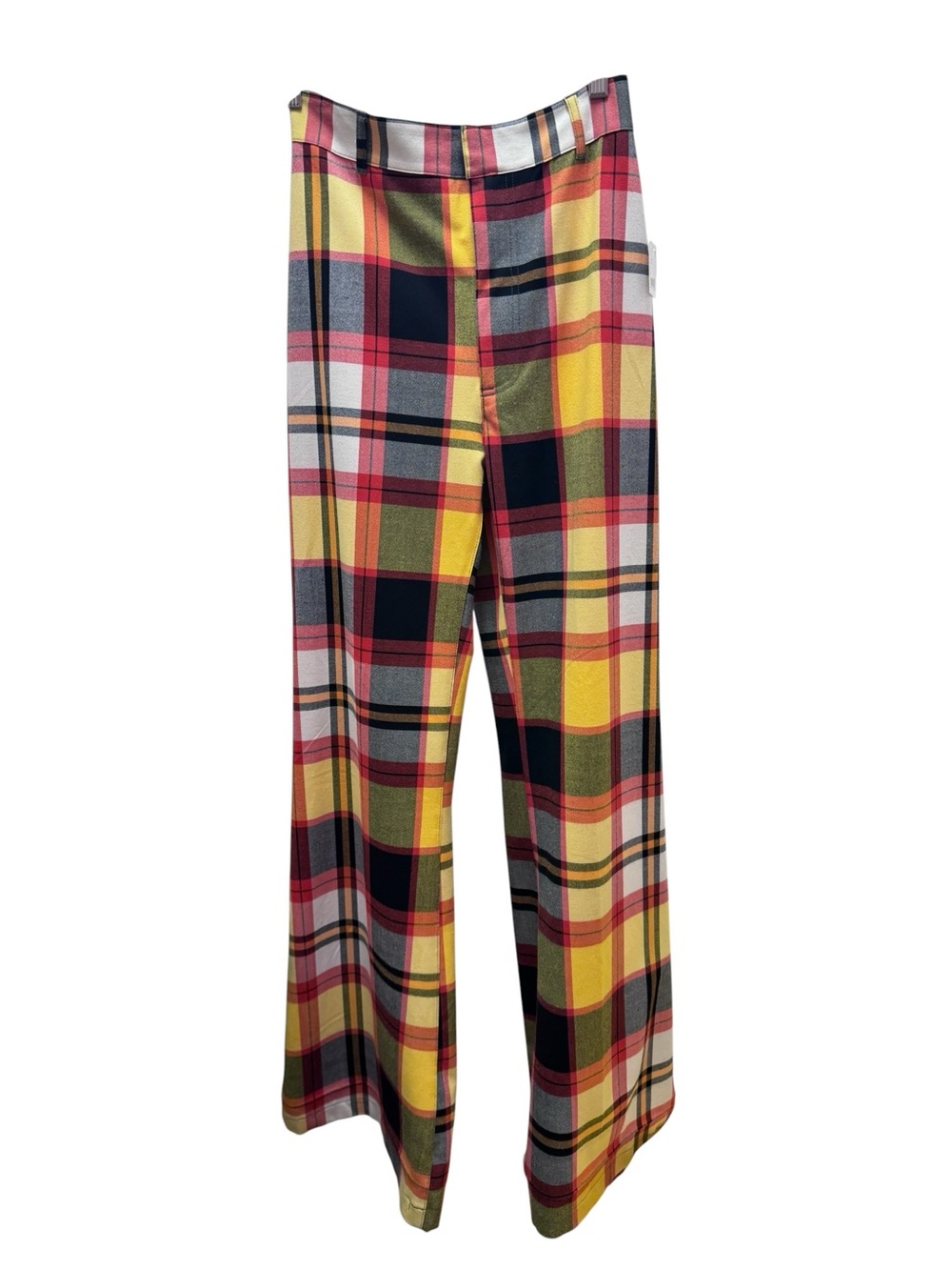 Free People Jules plaid pants size 4, NWT - Picture 3 of 5